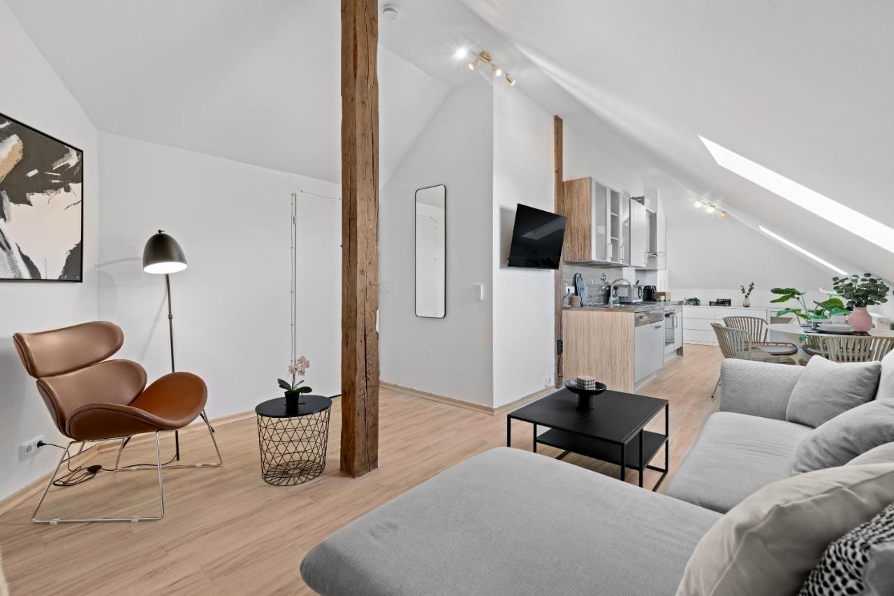 אוגסבורג Stilvolle Wohnung: Private Dachterrasse - Zentral מראה חיצוני תמונה
